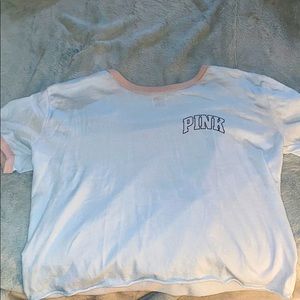 Pink cropped t-shirt